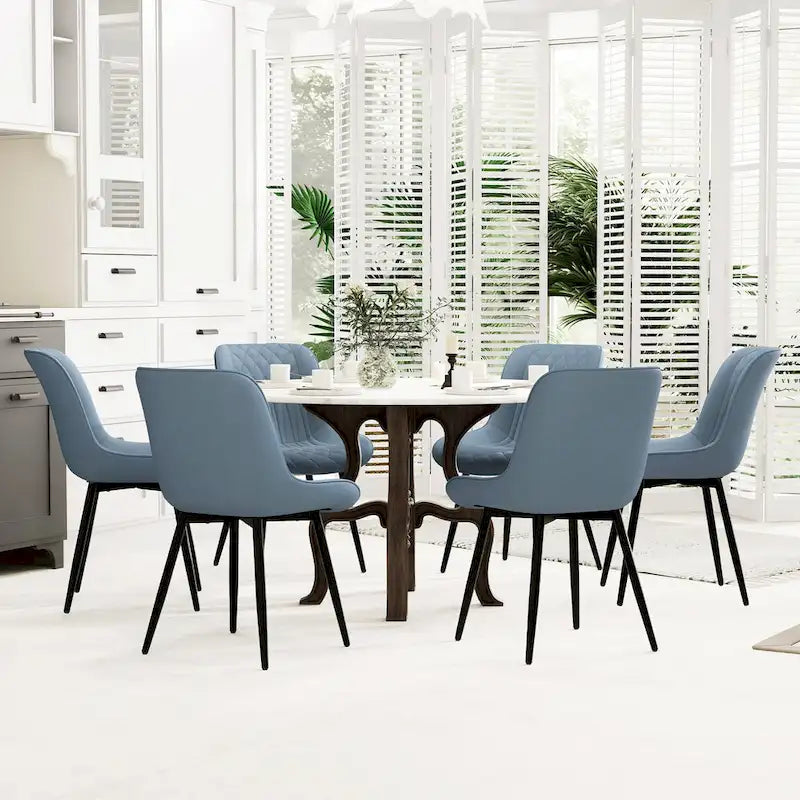 Modern Dining Chairs Set of 2 Upholstered Dining Room Chairs