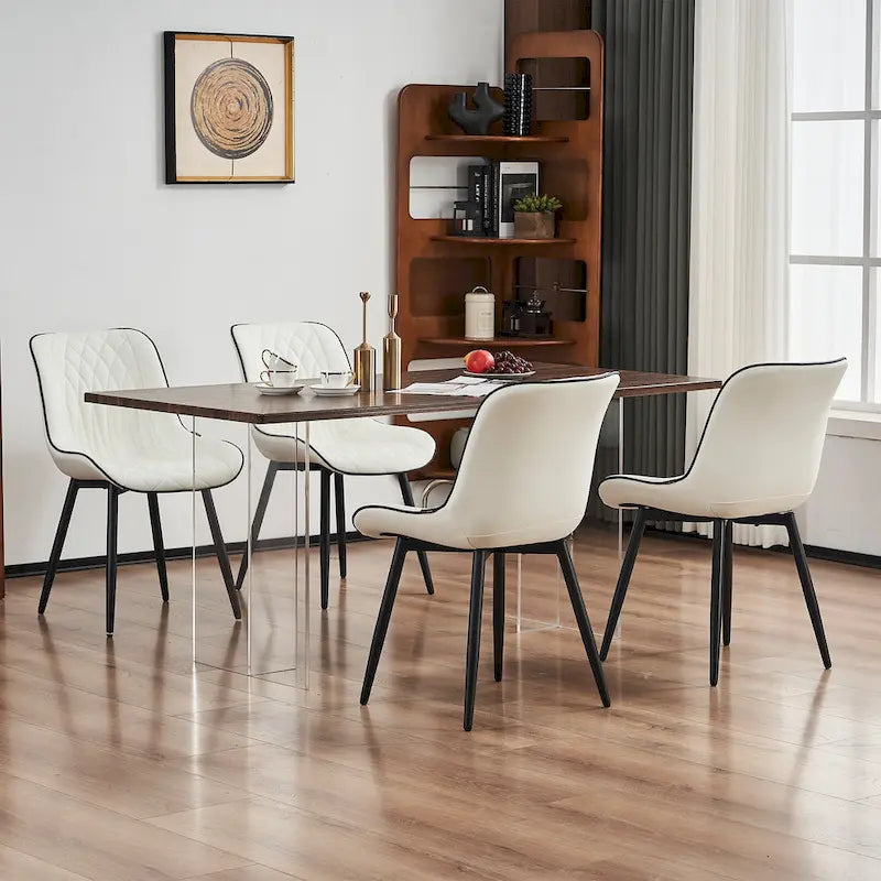 Modern Dining Chairs Set of 2 Upholstered Dining Room Chairs
