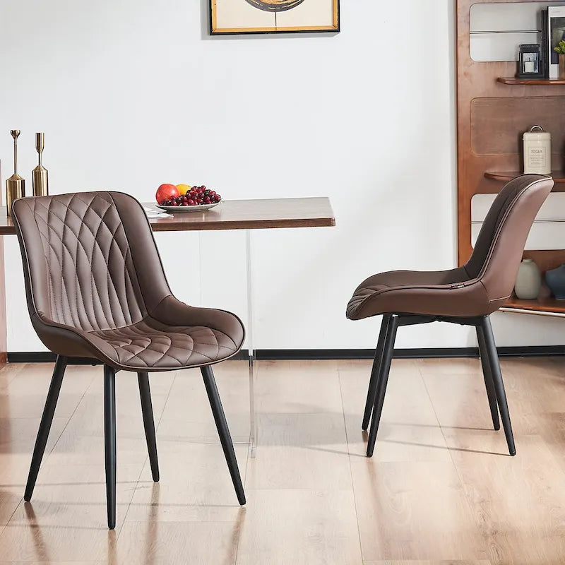 Modern Dining Chairs Set of 2 Upholstered Dining Room Chairs