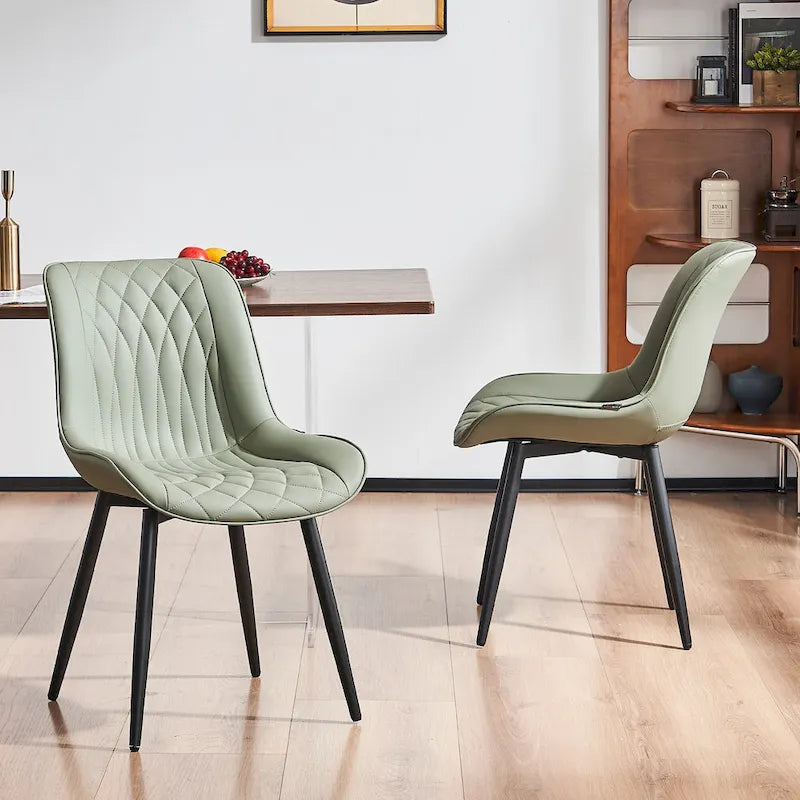 Modern Dining Chairs Set of 2 Upholstered Dining Room Chairs