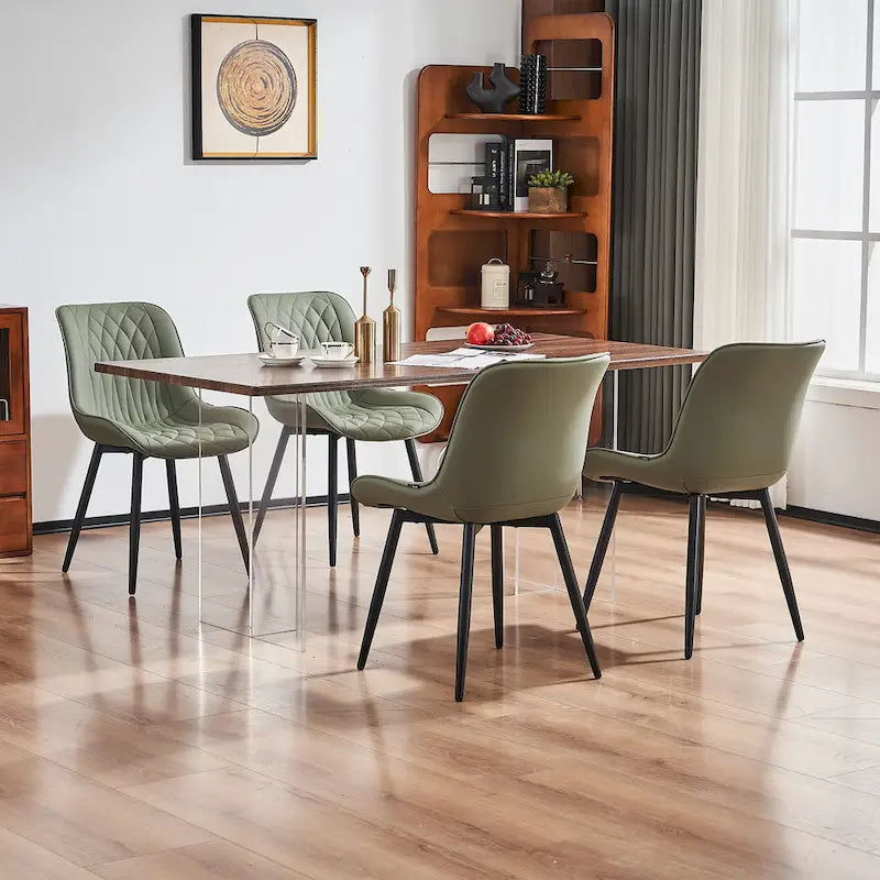 Modern Dining Chairs Set of 2 Upholstered Dining Room Chairs