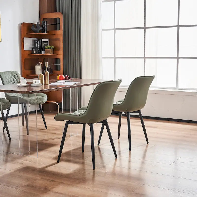 Modern Dining Chairs Set of 2 Upholstered Dining Room Chairs