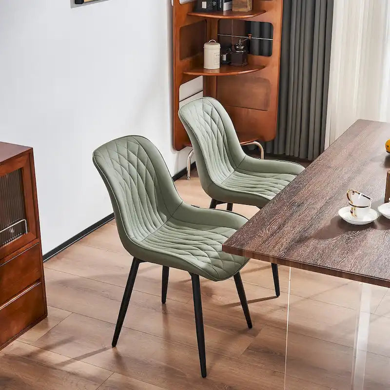 Modern Dining Chairs Set of 2 Upholstered Dining Room Chairs