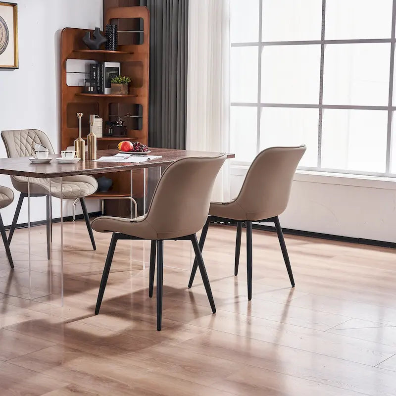 Modern Dining Chairs Set of 2 Upholstered Dining Room Chairs