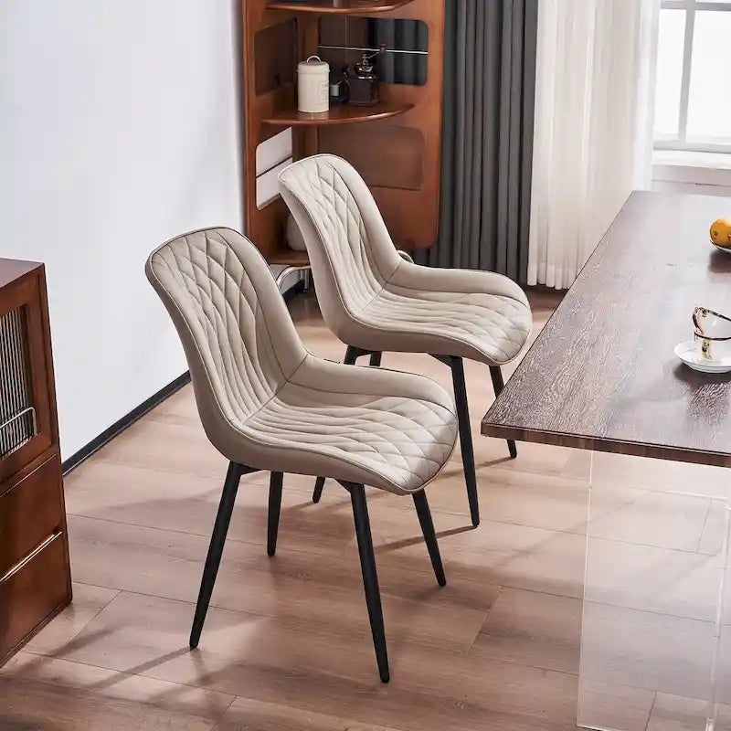 Modern Dining Chairs Set of 2 Upholstered Dining Room Chairs