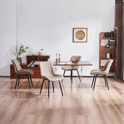 Modern Dining Chairs Set of 2 Upholstered Dining Room Chairs