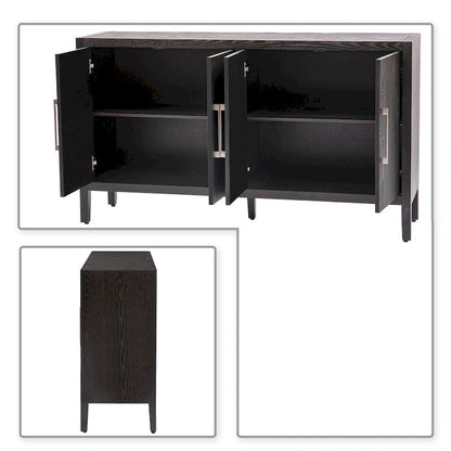 Minimalist Vintage Wooden Sideboard with Solid Pine Wood Legs