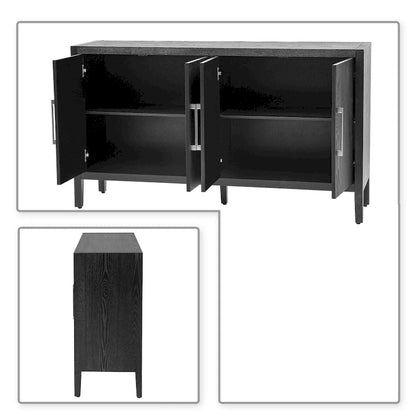 Minimalist Vintage Wooden Sideboard with Solid Pine Wood Legs