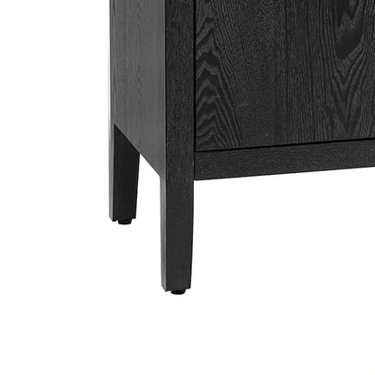 Minimalist Vintage Wooden Sideboard with Solid Pine Wood Legs