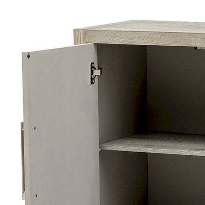 Minimalist Vintage Wooden Sideboard with Solid Pine Wood Legs