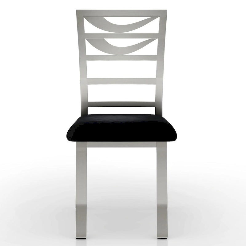 Sculpture I Contemporary Black Steel 5-Piece Round Dining Set by Furniture of America