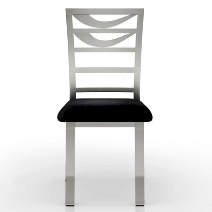 Sculpture I Contemporary Black Steel 5-Piece Round Dining Set by Furniture of America