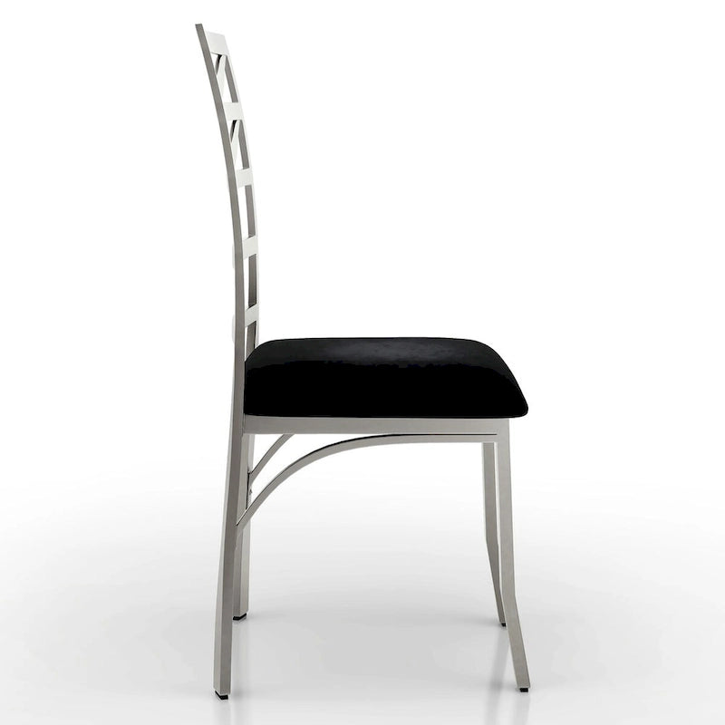 Sculpture I Contemporary Black Steel 5-Piece Round Dining Set by Furniture of America