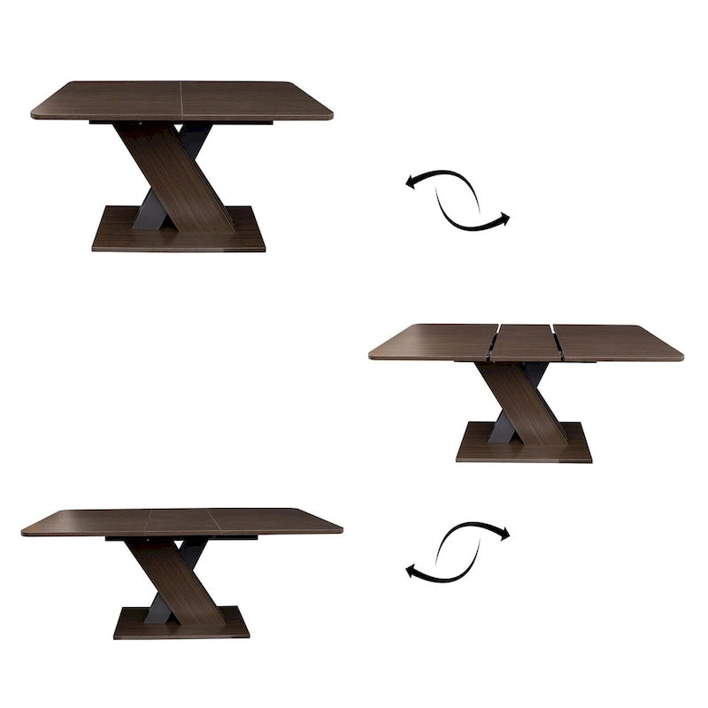 Multifunctional Extendable Console Table Rectangular Functional Dining Table