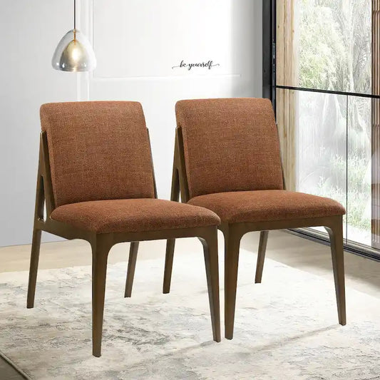 Omaha Luxury Modern Solid Wood Dining Chair (Set of 2)