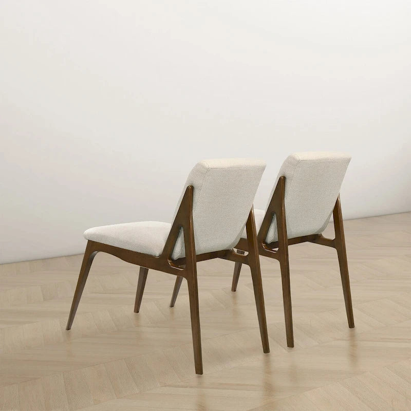 Omaha Luxury Modern Solid Wood Dining Chair (Set of 2)