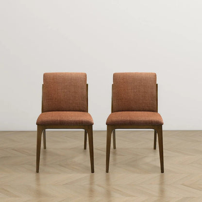 Omaha Luxury Modern Solid Wood Dining Chair (Set of 2)