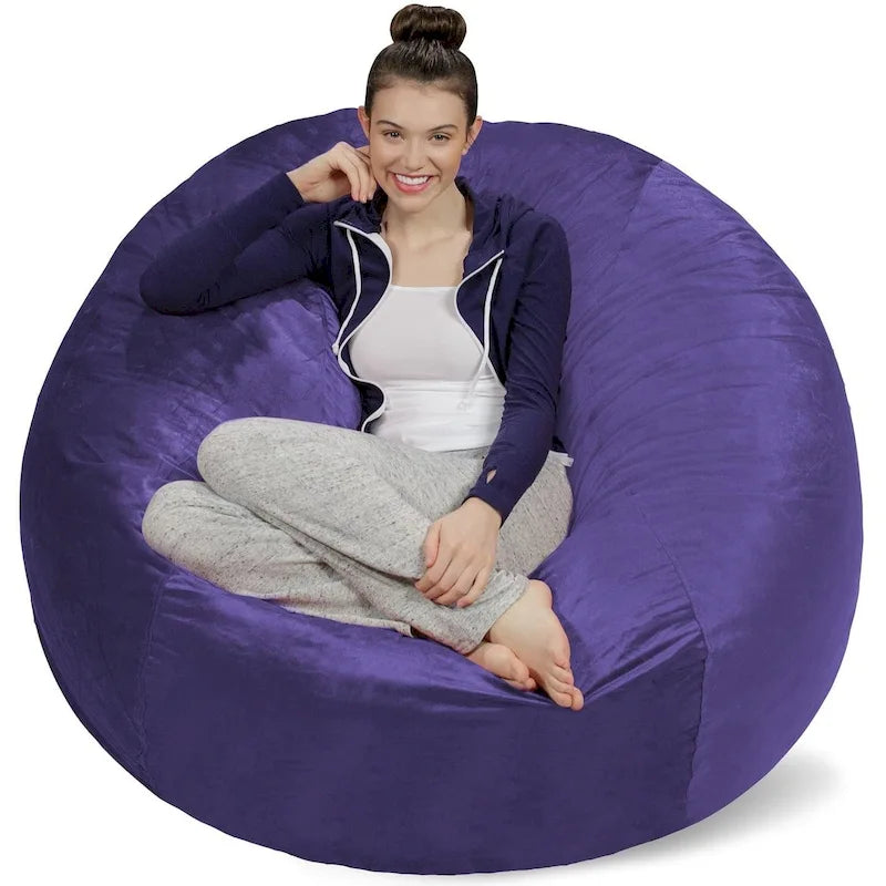 5-foot Bean Bag Chair Large Memory Foam Bean Bag