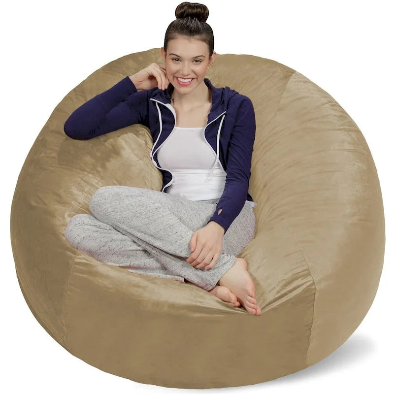 5-foot Bean Bag Chair Large Memory Foam Bean Bag