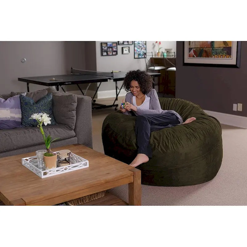 5-foot Bean Bag Chair Large Memory Foam Bean Bag