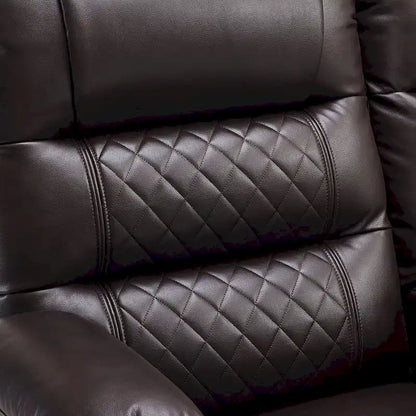 MCombo Electric Power Loveseat Recliner, Power Reclining Sofa with Heat and Vibration, USB Ports, Cup Holders PR622