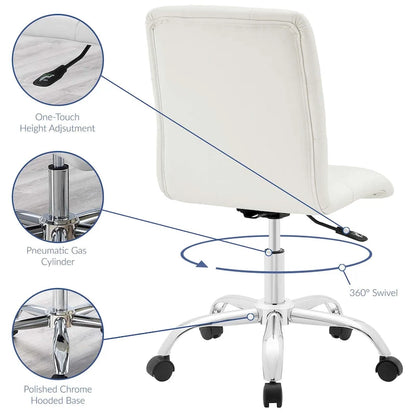Prim Armless Mid Back Office Chair