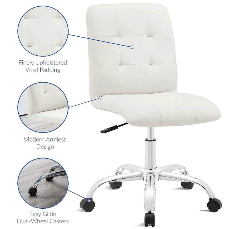 Prim Armless Mid Back Office Chair