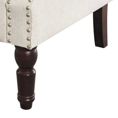 COZYMAN Modern Solid Wood Armchair Upholstered Fabric/Faux Leather Accent Chair for Living Room