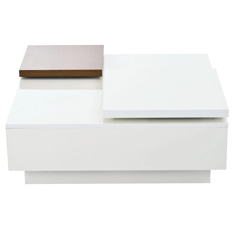 Square Wood Coffee Table with High Gloss finish