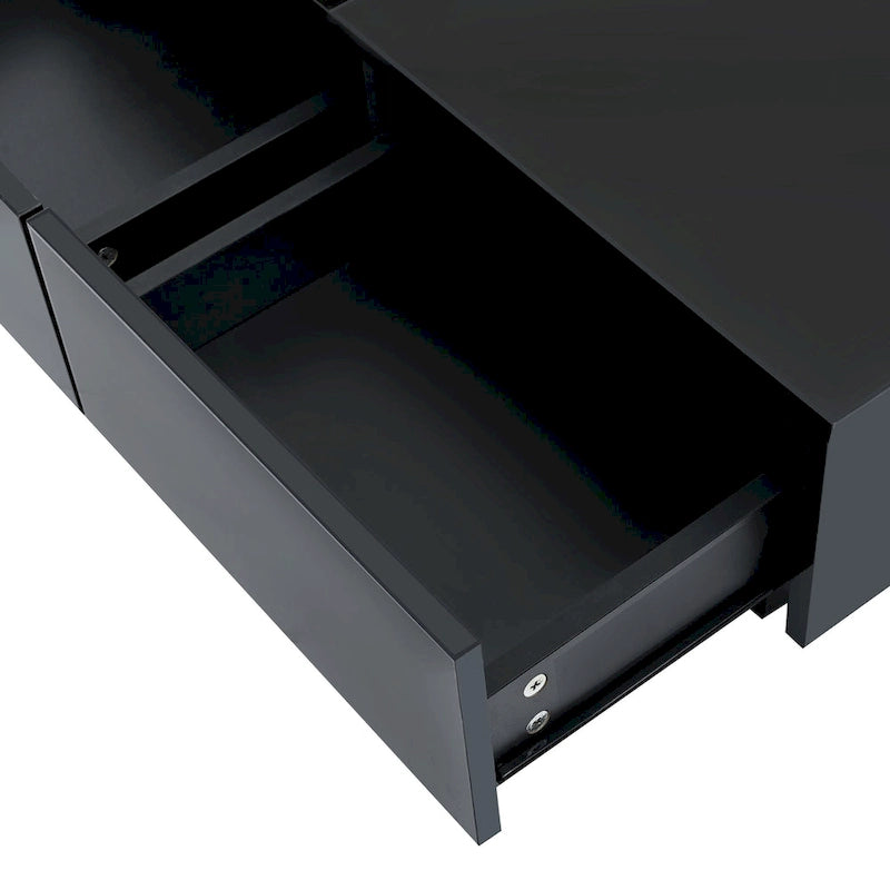 Square Wood Coffee Table with High Gloss finish