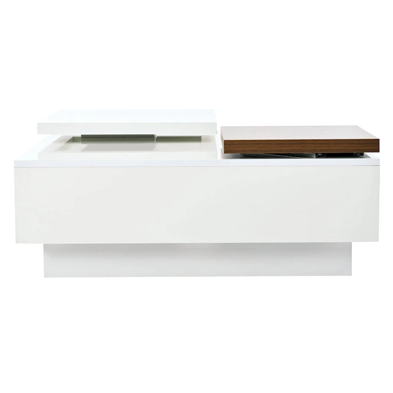 Square Wood Coffee Table with High Gloss finish