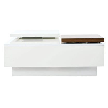 Square Wood Coffee Table with High Gloss finish