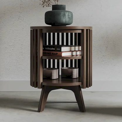 Studio London Sierra End Table with Storage and Round Side Table