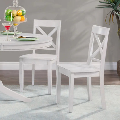 Antique X Back Wood Cross Back Dining Chairs