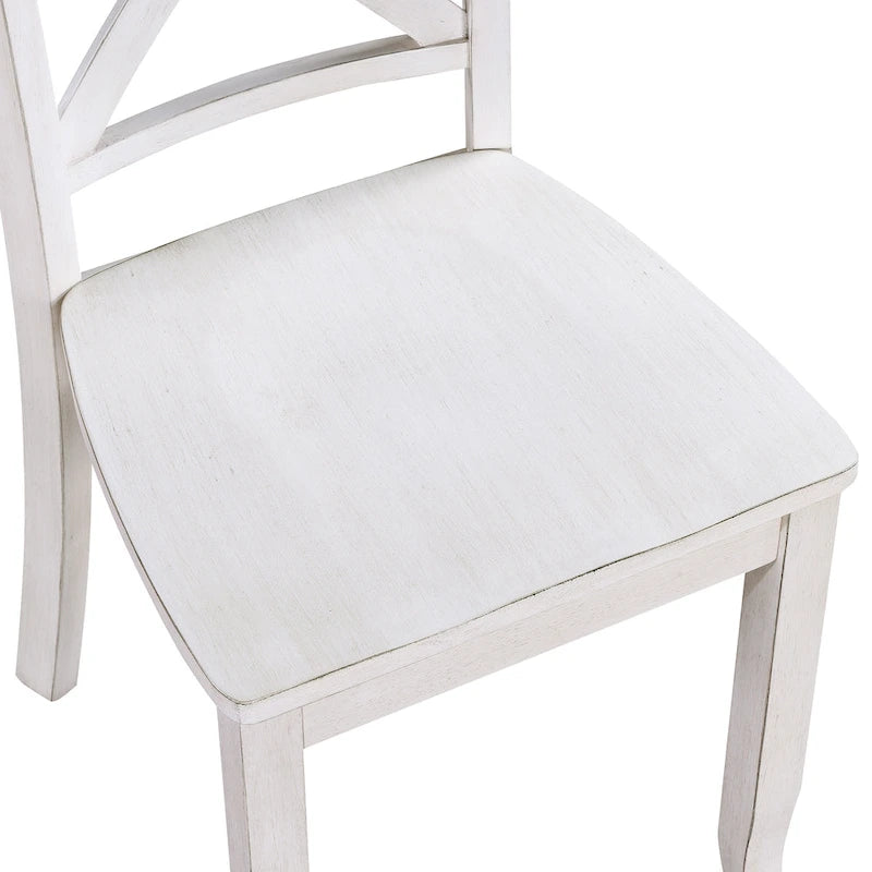 Antique X Back Wood Cross Back Dining Chairs