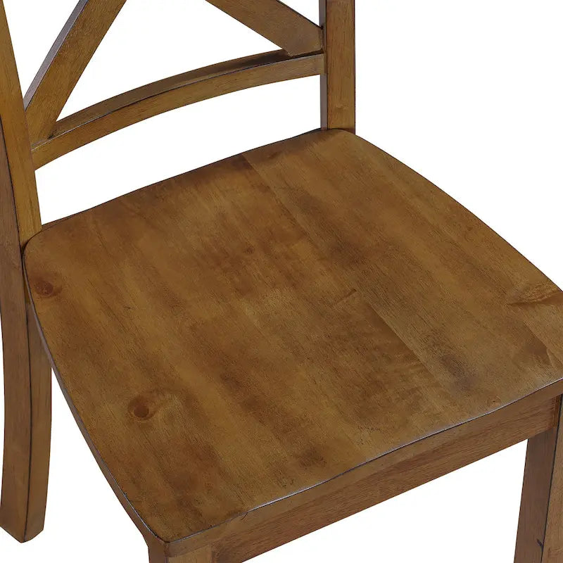Antique X Back Wood Cross Back Dining Chairs