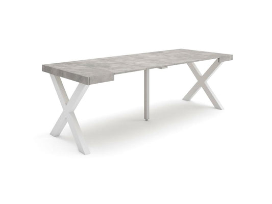 Extendable console table 220cm, seats 10, solid wood legs