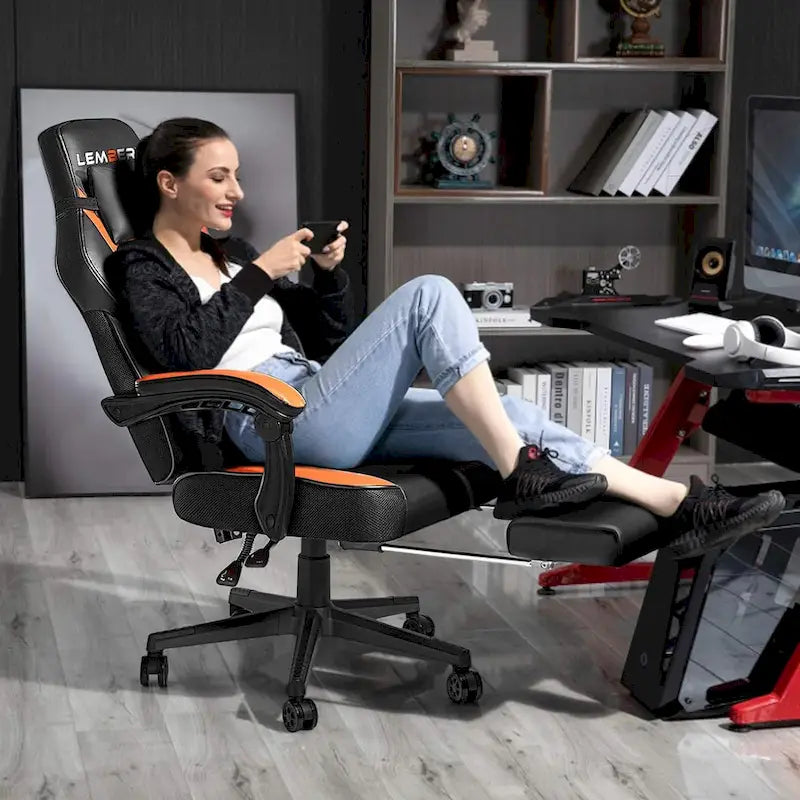 BOSSIN Racing Style Gaming Chair,300 lbs Big and Tall gamer chair High Back Computer Chair