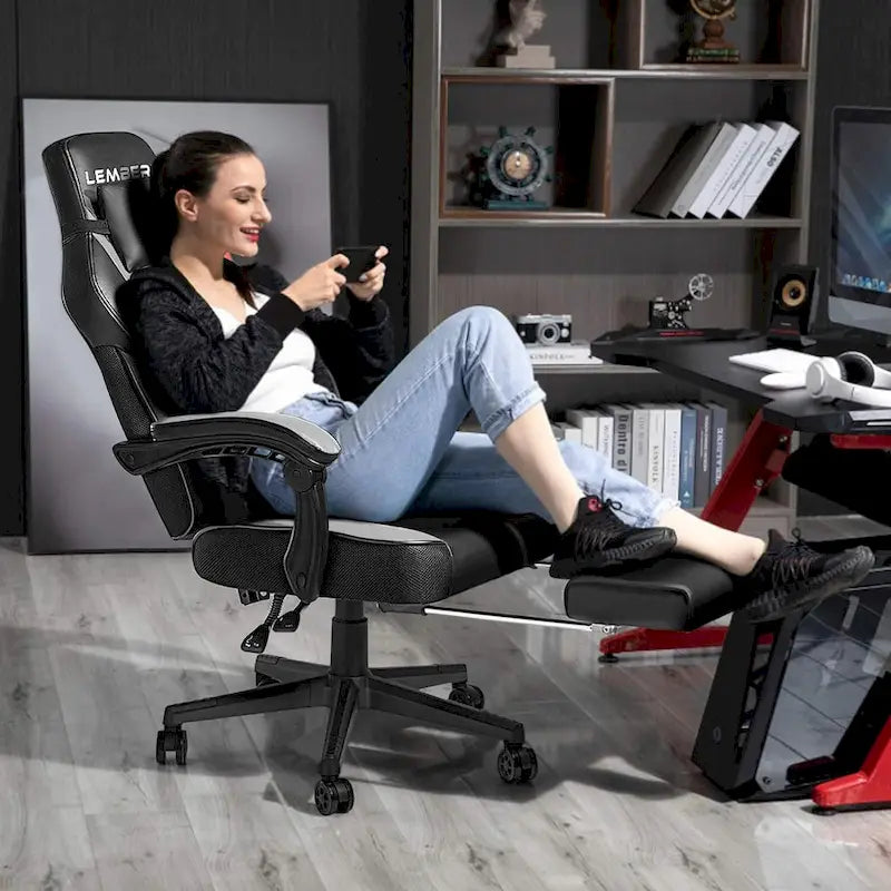BOSSIN Racing Style Gaming Chair,300 lbs Big and Tall gamer chair High Back Computer Chair
