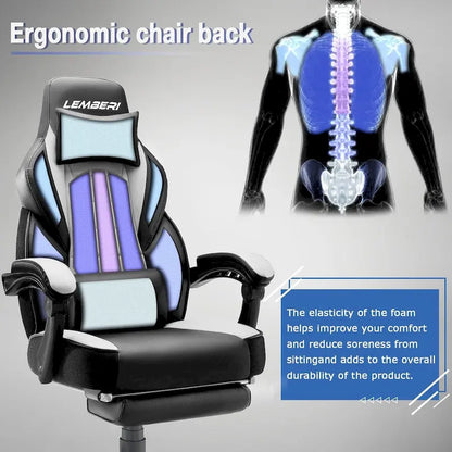 BOSSIN Racing Style Gaming Chair,300 lbs Big and Tall gamer chair High Back Computer Chair