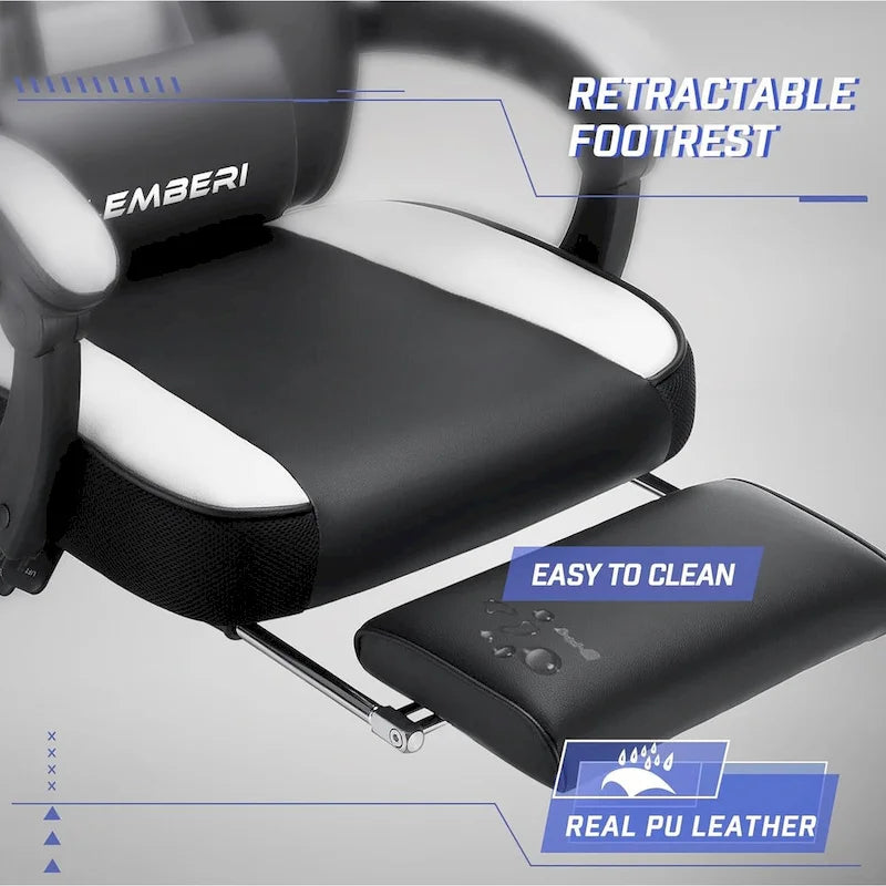 BOSSIN Racing Style Gaming Chair,300 lbs Big and Tall gamer chair High Back Computer Chair