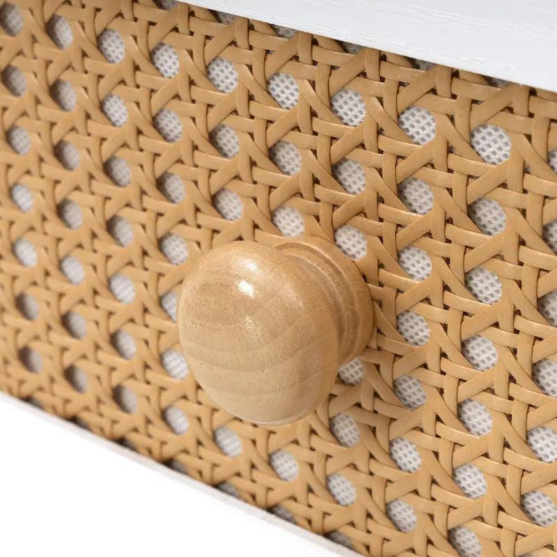 VredHom 6-Drawer PE Rattan Storage Cabinet Closet Dresser