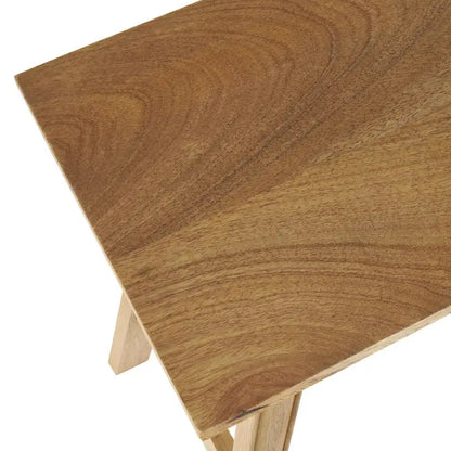 Mango Wood Handmade Traditional Home Bench - Brown - Roche River Decor