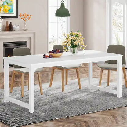 71 Modern Dining Table for 6-8, Kitchen Table for Dining Room - 70.87 L x 31.50 W x 29.53 H
