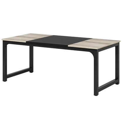 71 Modern Dining Table for 6-8, Kitchen Table for Dining Room - 70.87 L x 31.50 W x 29.53 H