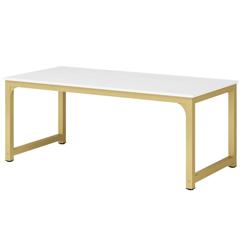 71 Modern Dining Table for 6-8, Kitchen Table for Dining Room - 70.87 L x 31.50 W x 29.53 H