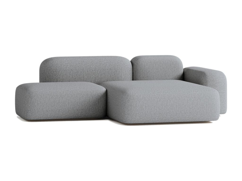 Max3 modular corner sofa, 3-seater, dark grey fabric