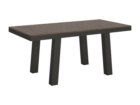 Extendable table 90x180/284 cm Walnut frame Anthracite