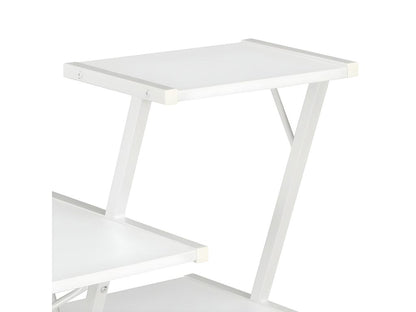 Desk with shelf, white, 116x50x93 cm