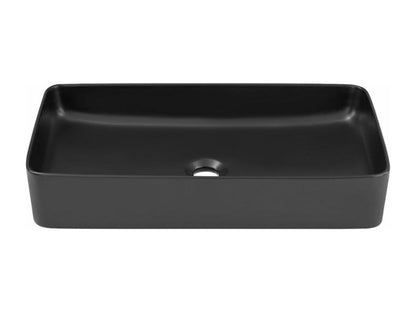 Ceramic washbasin - 61x34x11 cm - Black